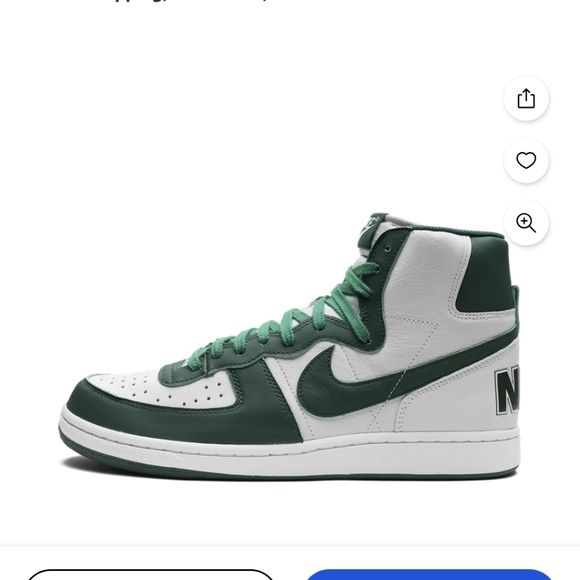 Nike Men's Noble Green and White Sneakers